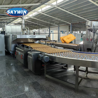 Ligne de production de biscuits 2026 facile à utiliser, machine à fabriquer des biscuits, mouleuse rotative avec four de boulangerie