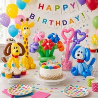 100 Buah Balon Latex Panjang 260q Modeling Magic untuk Pesta Ulang Tahun Pernikahan Wisuda Tahun Baru Valentine Dekorasi 260 Balon