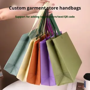 Sac fourre-tout réutilisable en non-tissé avec logo personnalisé, sac de shopping durable et lavable pour la publicité et les cadeaux - Product Image 4