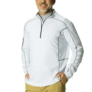 Пользовательский пэчворк дышащий уличный Повседневный плюс размер с капюшоном и половинной молнией пуловер для гольфа Толстовка