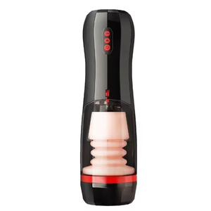 Automatic Retractable Waterproof Airplane Cup Male Masturbator with Real Touch Feeling Frequency <b>Vibration</b> Adult Sound Exercise - Product Image 2