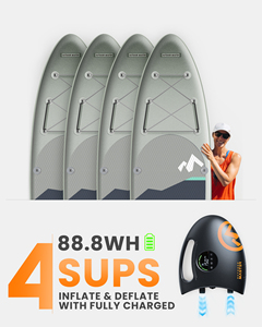 Pompe à air électrique portable rechargeable 20 PSI pour planches à pagaie, kayaks et ailes de planche à voile - Product Image 6