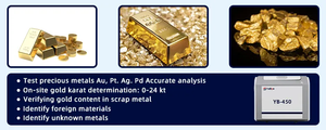 เครื่องวิเคราะห์โลหะมีค่า YuBoo Desktop X-Ray Spectrometer รุ่น YB-450 ขายดี ตรวจจับทองคำ แพลตตินัม รับประกัน 1 ปี 450 - Product Image 2