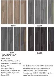 OEM y ODM personalizado PVC Royalty alfombra azulejos corte pila polipropileno lavable características para oficina Hotel uso grado comercial - Product Image 5