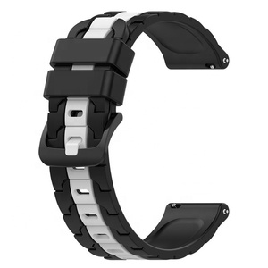 Correa de silicona transpirable de 20mm para Samsung <span class=keywords><strong>Galaxy</strong></span> <span class=keywords><strong>Watch</strong></span> 6 <span class=keywords><strong>5</strong></span> 4, Correa deportiva colorida, pulsera de reloj - Product Image 1