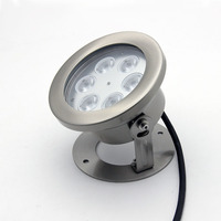 Pompe à eau submersible LED pour piscine, jet de fontaine, lumière sous-marine, en acier inoxydable, DMX RGB, IP68, étanche, 12V 24V