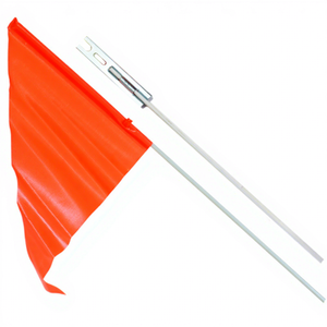 Bicycle Safety <strong>Flag</strong> Triangle Bike <strong>Flag</strong> with Polyester Material and Plastic Flagpole - Product Image 1