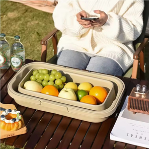 Portable Plastic <b>Storage</b> <b>Box</b> for Outdoor Activities-Foldable Fishing <b>Box</b> with Cutting Board for Picnic <b>Camping</b> <b>Storage</b> - Product Image 5