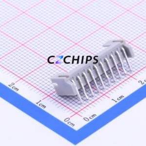 S10B-PH-KL(LF)(SN) Wire-to-Board Pin Header Bent Lead Through Hole,P=2mm Connector 1x10P 2mm Right Angle Insert PH - Product Image 1
