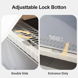 Arenero para gatos Extra große faltbare Katzen toilette Praktische Toilette Zubehör Sand kästen beiliegende Katzen toilette - Product Image 3