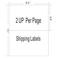 Feuille A4 210 mm x 297 mm 8,5''*11'' Étiquette d'adresse autocollante avec revêtement mat à gratter pour imprimantes jet d'encre/laser - Étiquettes d'expédition