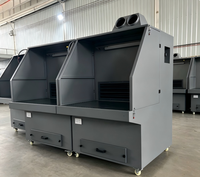 Vente en gros d'usine Nouveau bon prix Table de ponçage à main Banc ponceuse Table à courant descendant avec protection de sécurité État de vente en gros