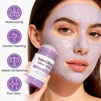 Masque en stick d'argile de Centella à marque privée OEM, masque facial nettoyant en profondeur à la boue verte de Kaolin pour le soin des points noirs, de l'acné et des pores