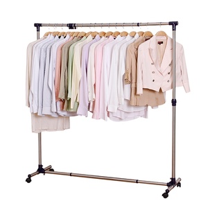 Sèche-linge multifonctionnel pour intérieur et <span class=keywords><strong>balcon</strong></span> avec pièces en acier inoxydable et en plastique Supports <span class=keywords><strong>de</strong></span> laudring en tissu sur pied - Product Image 1