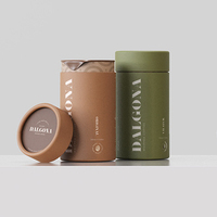 Emballage en tube de papier rond imprimé sur mesure, boîte en carton recyclable pour le café, le thé, les collations et les boîtes cadeaux alimentaires