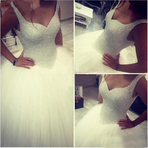 Wedding Dress Strapless Ball Gown Off <b>White</b> <b>Tulle</b> Floor Length 2025 Summer Style - Product Image 5