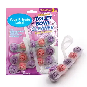 Purple Color Toilet Rim Block Lavender Scent Toilet Bowl Auto Clean Last Long Fragrance Air Freshener