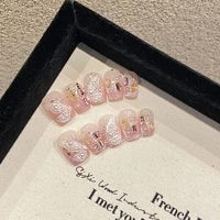 Fabricants en gros européens et américains longs éléments oculaires peints en forme d'amande ongles artificiels faux ongles