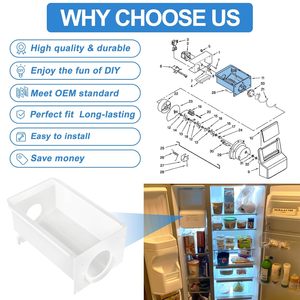 Mejore el cubo de hielo del refrigerador W10850492 <span class=keywords><strong>para</strong></span> las piezas de <span class=keywords><strong>repuesto</strong></span> del fabricante de hielo - Product Image 5
