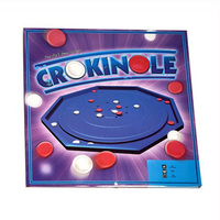 Jeu de curling de bureau avec 28 pièces d'échecs, crokinole canadien