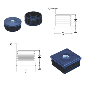 OEM ODM M6 M8 M10 M12 negro Nylon exterior paraguas escritorio silla tubo a tubo estrella <span class=keywords><strong>girasol</strong></span> roscado Tuercas <span class=keywords><strong>de</strong></span> conexión insertos - Product Image 6