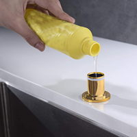 Distributeur de savon liquide pour les mains en laiton noir doré 2022, à poser sur le comptoir, intégré, pour la cuisine, kit de tubes pour distributeurs de savon