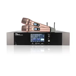 Conjunto completo de sistema de som karaokê ktv, sistema de som digital profissional echo karaokê amplificador de potência