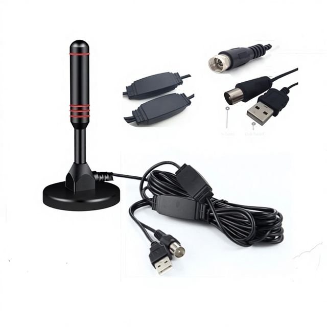 For HDTV Indoor Digital TV Antenna with Suction Cup Mount Receiving DTMB Ground Wave Signals