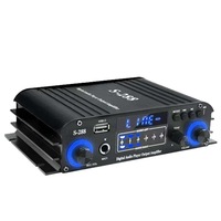 S-288 MINI Amplifikatör Dijital Dans Göstergeli Panel 4.0 Kanal Amplifikatör 45WX4 Ev Ses, Görüntü ve Aksesuarları İçin