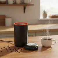Moulin à café électrique mini 150W, capacité 70g, lame en acier inoxydable, moulin à épices et grains, broyeur de grains de café domestique, économe en énergie