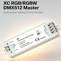 Contrôleur LED RGB RGBW VonewStar XC sans fil DMX 512, contrôleur maître 5-24VDC avec télécommande sans fil