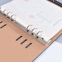 Wenzhou gros A5 cahier d'affaires 100 feuilles couverture en cuir PU épaissi feuilles mobiles imprimé Logo A4 taille bureau cadeau Journal