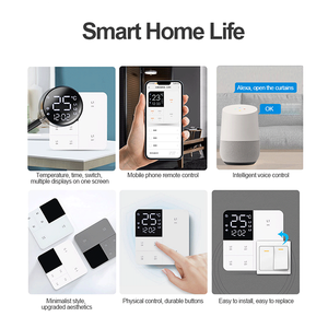 Умный настенный выключатель Tuya <span class=keywords><strong>Zigbee</strong></span> с температурным дисплеем - Product Image 6