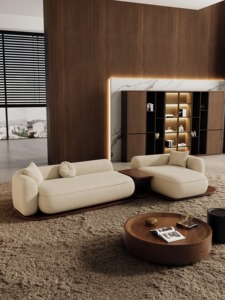 Canapé-lit modulaire moderne une place pour salon, appartement, villa – Tissu doux et confortable, personnalisable – Mobilier de maison - Product Image 1