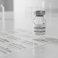Etiqueta Adhesiva Personalizada de Lujo para Caja de Material PET Holográfico Plateado 2D, 1000 Unidades, para Cosméticos y Cuidado de la Piel