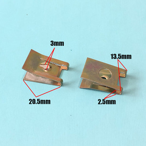 U Shaped <b>Car</b> Screw Base <b>Clips</b> For Suzuki Liana Splash Reno Swift SX4 Stainless Steel Automotive Fastener 10 20 30 50 Pack - Product Image 2
