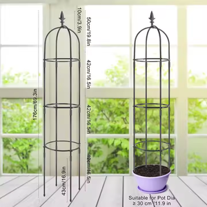 Tall Tower Obelisk Garden Trellis para plantas trepadoras Vid Flower Plant Ted <span class=keywords><strong>Baker</strong></span> <span class=keywords><strong>Chelsea</strong></span> Trellis - Product Image 3