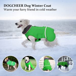 Veste polaire épaissie à carreaux pour chien Gilet col chaud coupe-vent manteau d'hiver pour chien avec boucle - Product Image 2
