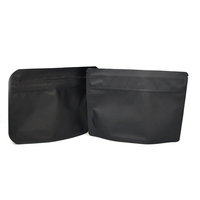 Emballage en plastique à double fermeture éclair avec impression personnalisée Sac en mylar noir mat résistant aux enfants et aux odeurs