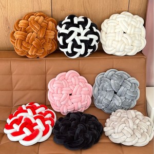 Décor à la maison bureau canapé décoration doux velours noeud boule <span class=keywords><strong>oreiller</strong></span> haute qualité fait à la main oreillers décoratifs - Product Image 3