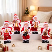 Ornement d'escalier en velours électrique pour cadeau de Noël pour enfants