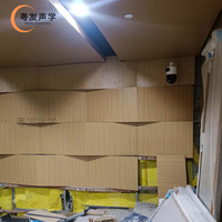Panneaux acoustiques muraux et de plafond décoratifs modernes ignifuges, structure sandwich micro-perforée en MDF, étanches et insonorisants