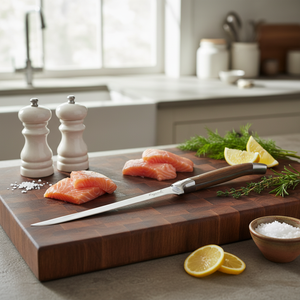 Cuchillo para Ostras, Rebanador <span class=keywords><strong>de</strong></span> Jamón y Cuchillo para Pescado, <span class=keywords><strong>Juego</strong></span> <span class=keywords><strong>de</strong></span> <span class=keywords><strong>Cuchillos</strong></span> Laguiole <span class=keywords><strong>de</strong></span> Acero Inoxidable con Mango <span class=keywords><strong>de</strong></span> Madera, Gran Venta - Product Image 3