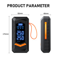 Pompa Ban Mobil Listrik LANGWEI Terbaru CE Rohs FCC, Pompa Udara Otomatis Pengisian Cepat Layar LCD Ganda SOS Tanpa Kabel 12V