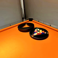 Table de billard en verre trempé cristallin de qualité supérieure, 7, 8 ou 9 pieds, en acier inoxydable, pour club privé de luxe ou domicile