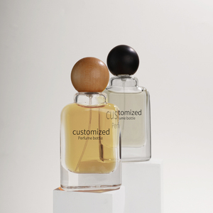 Usine recyclable 50ml rond vide pompe vaporisateur parfum verre distributeur bouteilles avec couvercles ronds - Product Image 3