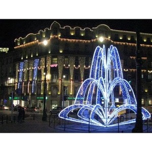 Luces LED 3D Dinámicas Personalizadas para Proyectos al Aire Libre, Precio de Fábrica, Luces con Motivos de Fuentes Gigantes 3D para Decoraciones Navideñas Comerciales - Product Image 2