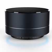 Mini Altavoz Portátil Estéreo Inalámbrico, Altavoz con Sonido HD de Alta Venta, Mini Altavoz BT de Metal con Bajos, Tarjeta TF, Radio FM y AUX