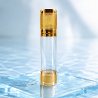 Flacon pompe airless personnalisé de luxe 50 ml rechargeable pour sérum cosmétique, en acrylique argenté, flacon pompe à vide 50 ml 30 ml