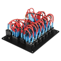 Panneau de commutation 12-24V pour voiture, yacht, bus, panneau combiné 10 interrupteurs, modification générale 12V, facile à installer